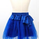 キッズダンス/ダンス衣装/スカート/衣装/125〜145cm/ブルー　青