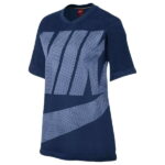 【即納】ナイキ NIKE レディース トップス Tシャツ【Nike NSW Mesh Top】Binary Blue/Aluminum